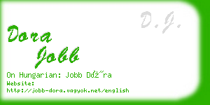 dora jobb business card